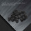 20pcs Plastic Bike Valve Dust Caps Black 3