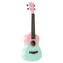 23-Zoll zweifarbige Mini-Gitarre aus Holz, viersaitige Ukulele B