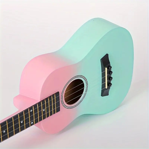 23-Inch Two-Tone Wooden Mini Guitar Four-String Ukulele B 2