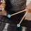 2Pcs Soft Rubber Head Sticks Wood Handle Bell Mallets Green 3