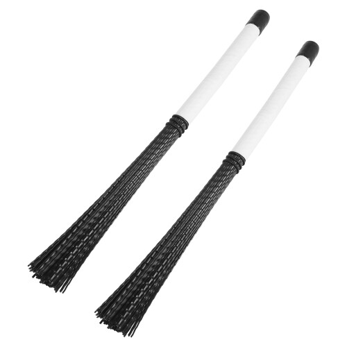 2Pcs Telescoping Drum Brushes Nylon Sticks for Jazz Stick Drum 1