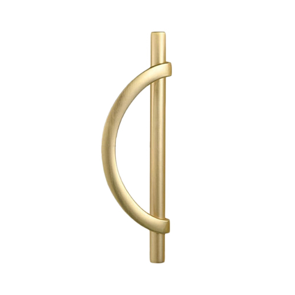 2Pcs Gold Cabinet Pulls Drawer Pulls Half Moon Shape Cabinet Pulls B 4853464755155