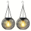 2PCS Outdoor Solar Lanterns Light Hanging Solar Lights Decorative LED 1
