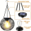2PCS Outdoor Solar Lanterns Light Hanging Solar Lights Decorative LED 3