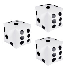 3 Pack Jumbo Inflatable Dice 12 Inch Giant Inflatable Jumbo Dice