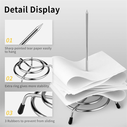 3 PCS Ticket Stabber for Restaurant, for Businesses Kitchen Office 2