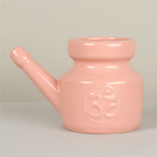 350Ml Ceramic Neti Pot Nose Cleaning Pot,Grey 2