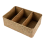 3-Section Wicker Baskets for Shelves, Seagrass Storage Baskets Large 3