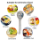 4 Pieces Asian Retro Chinese Ceramic Rice Spoons Curved Handle 6