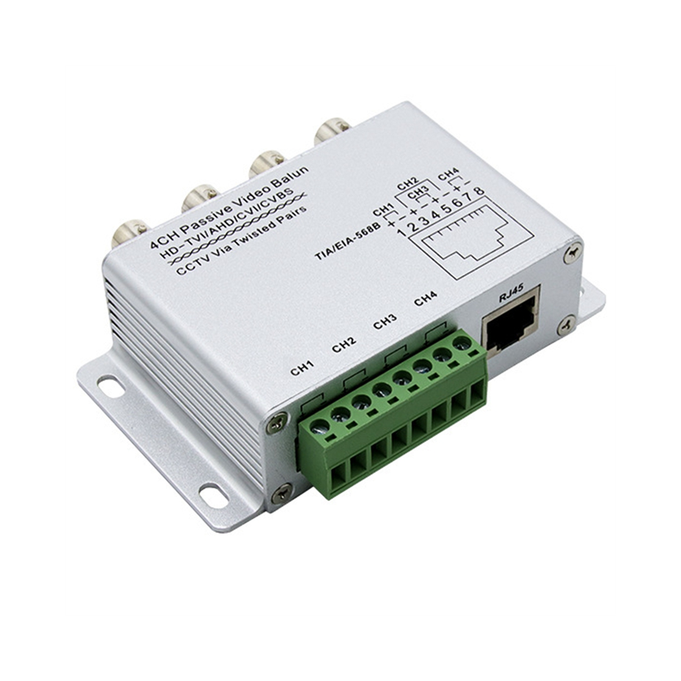 4Ch Passive Video Balun For Tvi Cvi Ahd Cameras 4853541284219