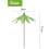 50Pcs Umbrellas for Drinks, Coconut Palm Tree Umbrella Toothpicks 3