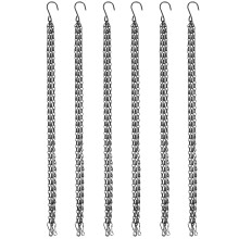 6 Pack Hanging Chain, HEAVY DUTY 50cm Hanging Flower Basket Chain