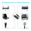 5V To DC 12V 2.1Mm X 5.5Mm Module Cable Plug,USB To DC Cable -1M 2