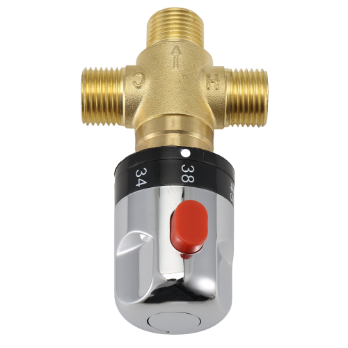 Thermostatic Mixing Valve Solid Brass G1/2 for Shower System Control 1