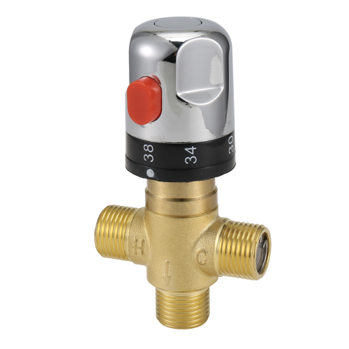 Thermostatic Mixing Valve Solid Brass G1/2 for Shower System Control 2