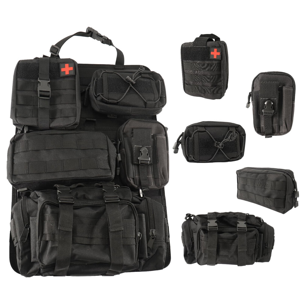 Tactical Seat Back Organizer Car Truck Molle Seat Back Panel For Most Of Vehicle Storage Bag 477169086907