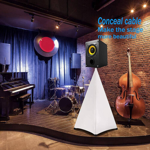 Universal Dj Light Speaker Stand Cover Double Sided Stretchable ,2Pcs 1