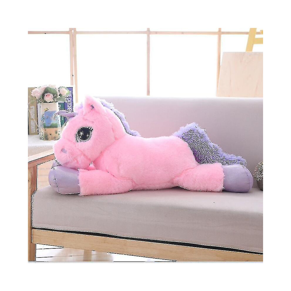 Kikidex (110Cm, Pink Purple) 80Cm/100Cm White Unicorn Plush Toys Giant Unicorn Stuffed Animal Horse Toy Soft Unicornio Peluche Doll Gift Children Photo Props Pink,White,Purple