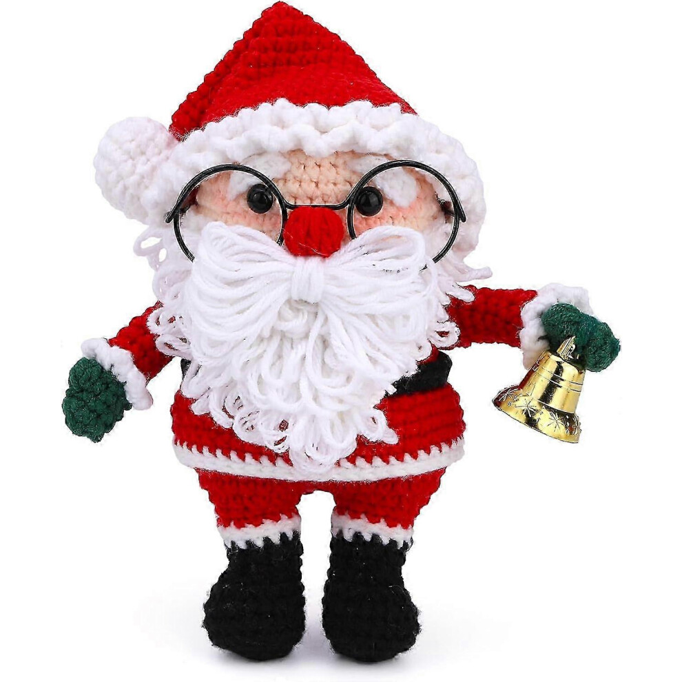 (K11, One size) Christmas Crochet Kit For Beginners, Snowman Dad Beginner Crochet Kit For Adults, Knitting Kit With Step-by-step Video Tutorials