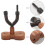 Gancio per violino da parete con supporto per archetto per la casa (mogano) 5