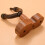 Gancio per violino da parete con supporto per archetto per la casa (mogano) 6