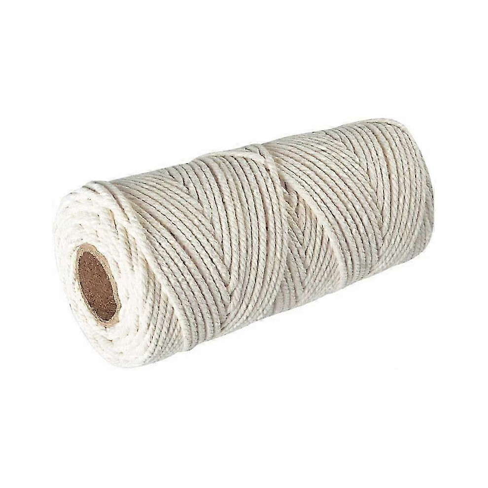 (As show, One size) Macrame Cotton Rope 4mm, 100m Cotton Yarn,100% Natural Macrame Yarn,twine Plant Tapestry Diy Braided Rope Plant Hanging