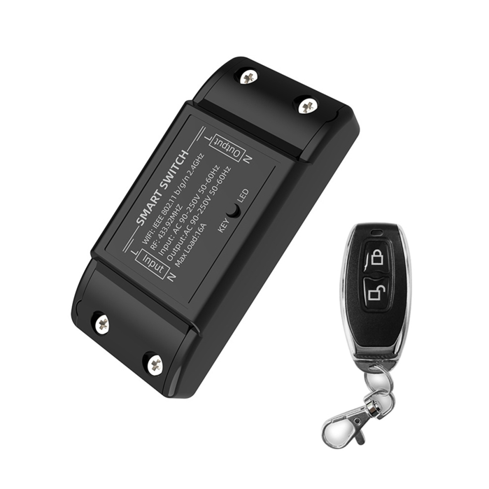 Wifi+433Mhz Switch Smart Home Automation Relay Module Black 4851455592376