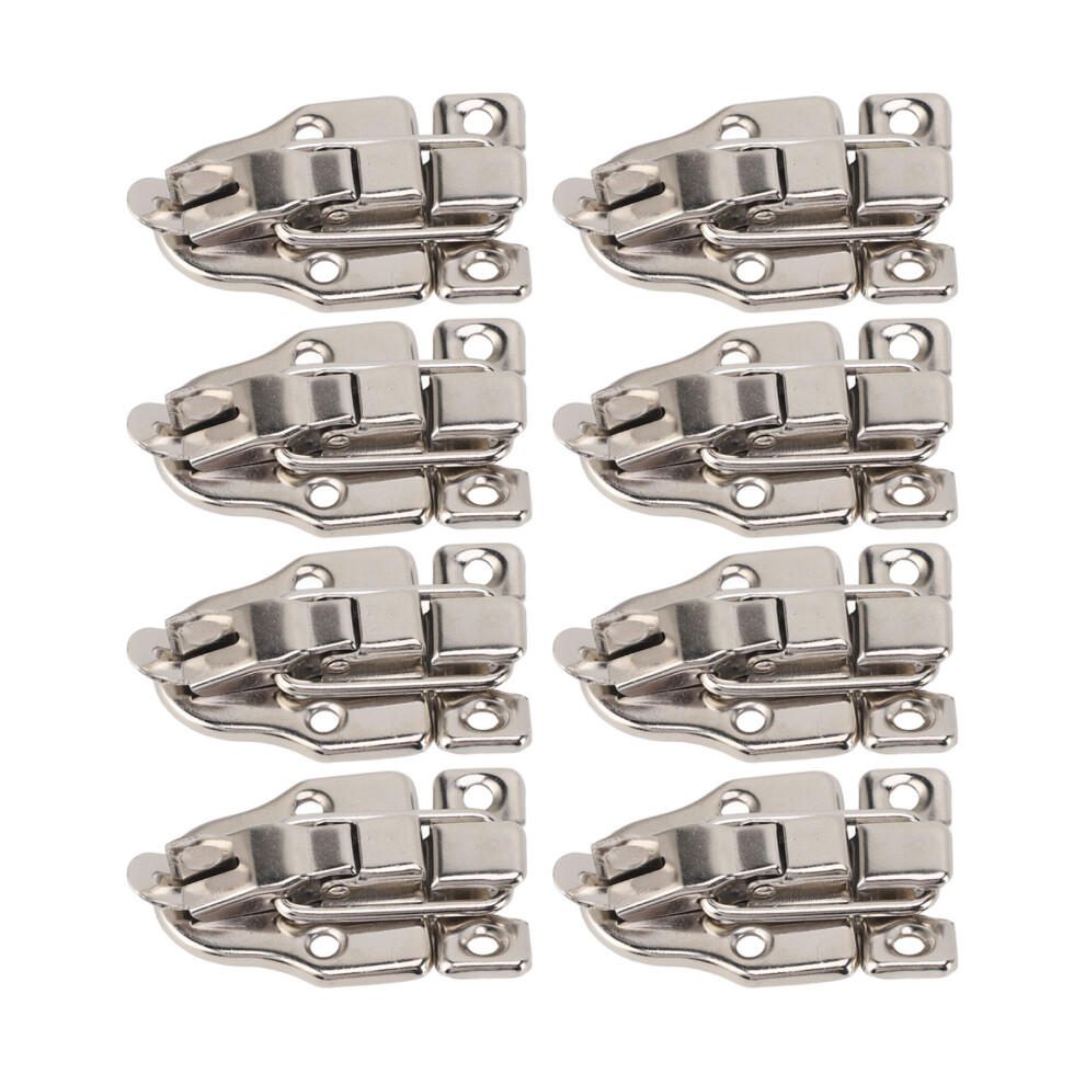 Duckbilled Box Hasp Lock With 32Pcs Screws Stainless Steel 7901327164471