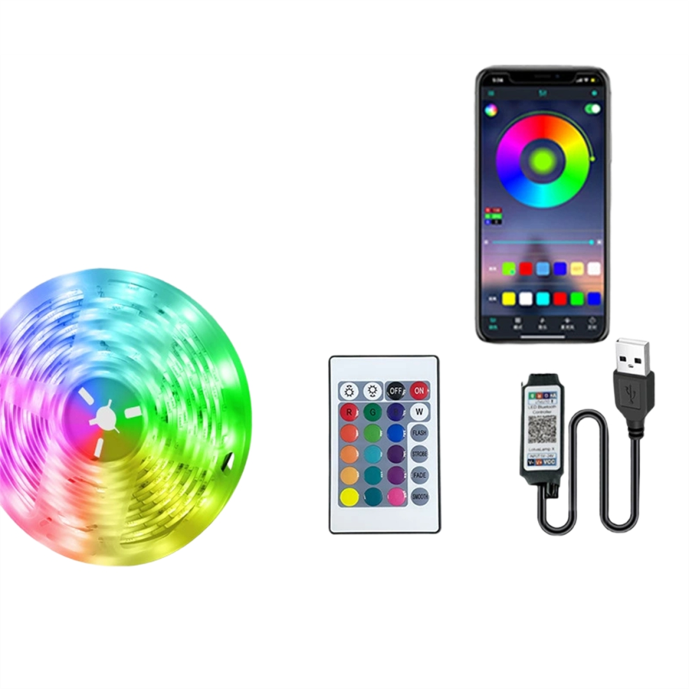 5M LED Lights Strips with 44Key Remote Control LED RGB Light Strip-image-OPC-PHZ89S8-NEW