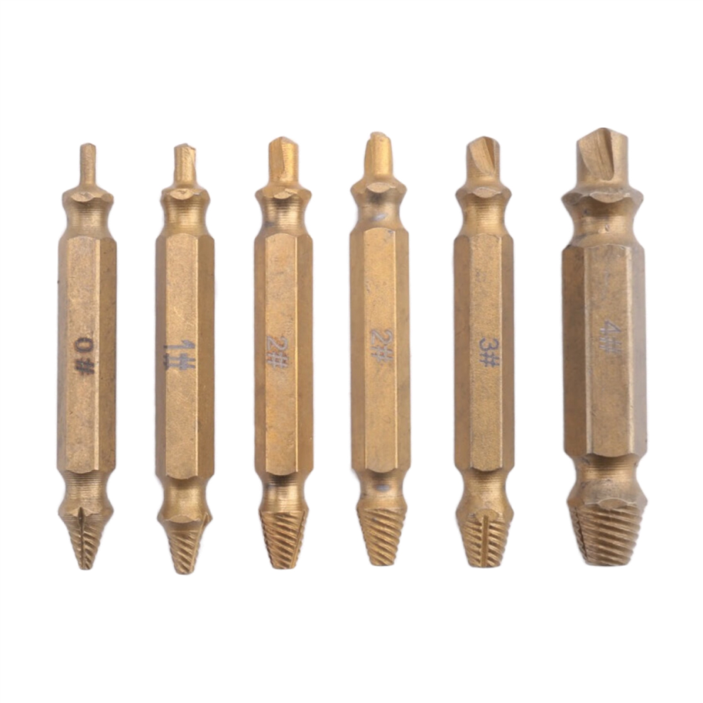 6Pcs Damaged Screw Extractor Kit, Stripped Screw Extractor Set 4853541206426