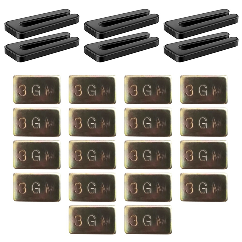 6PC Resilient Fan Blades Balance Clips 18 PC Metal Self-Adhesive-image-OPC-PHZ8BHK-NEW