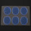 6 pezzi/set rullante silenziatore accessori per percussioni (blu) 6