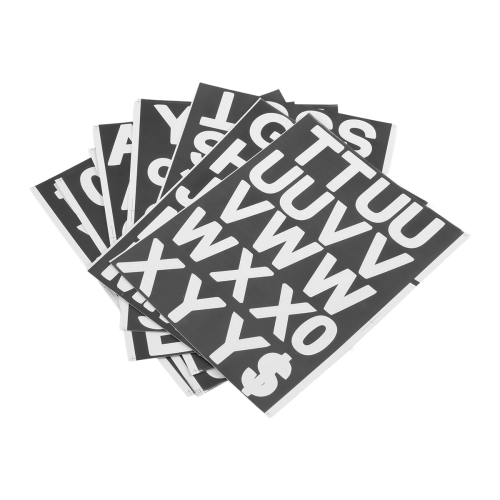 8 Sheets Self-Adhesive Vinyl Letters Numbers Kit, for Mailbox,Signs 1