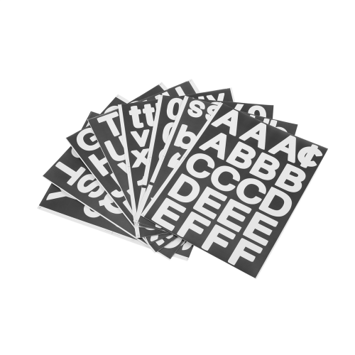 8 Sheets Self-Adhesive Vinyl Letters Numbers Kit, for Mailbox,Signs
