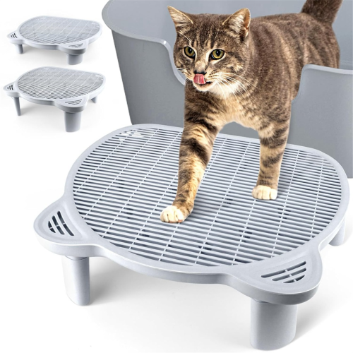 Adjustable Cat Ramp Litter Box Step Double Layer with Filter Function 1