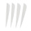 Arrows Vanes 4 Inch Plastic Fletching 50 Pack(White) 1