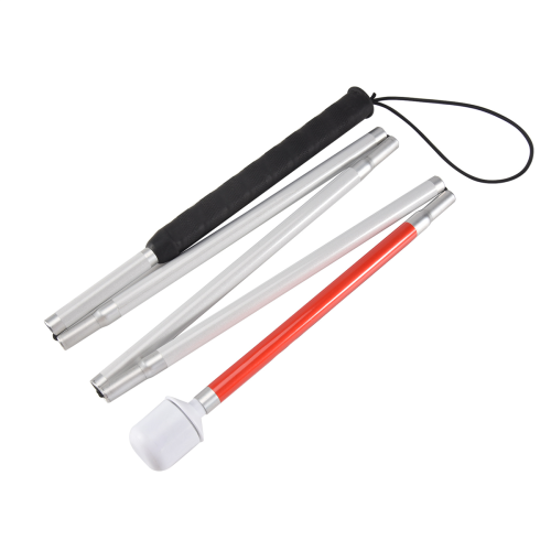 Aluminum 4-Sec Folding Cane with Rolling Tip for Blind Walking Stick 2