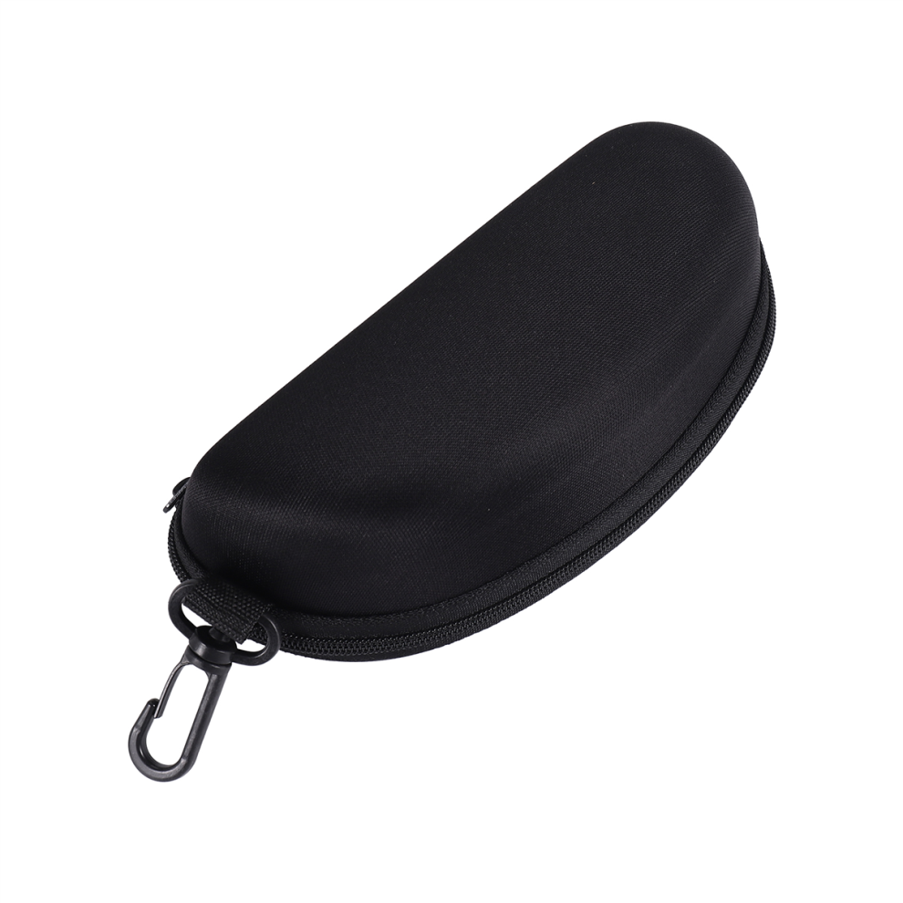 Bez Marki Black Glasses Eyeglasses Safety Zippered Hard Case Holder