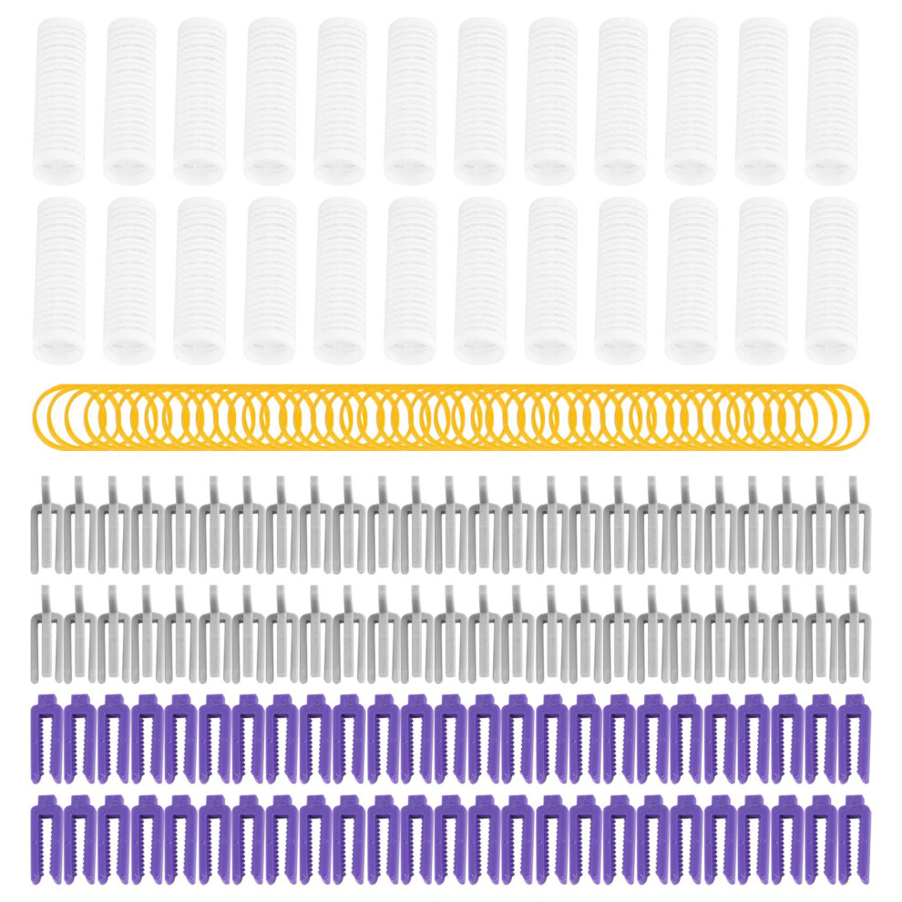 Big Size 24Pcs Salon Nylon Hook & Loop Hair Rollers Set Hair Perm