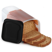 Brotkasten aus Kunststoff, Frischhalte-Toast-Aufbewahrungshalter mit Deckel,B