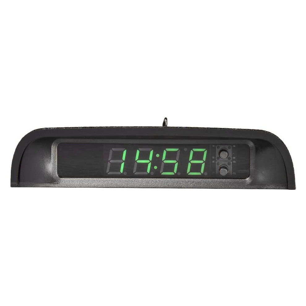 Car Clocks With Night Thermometer Stick-On Digital Solar 24-Hour 4853541243278