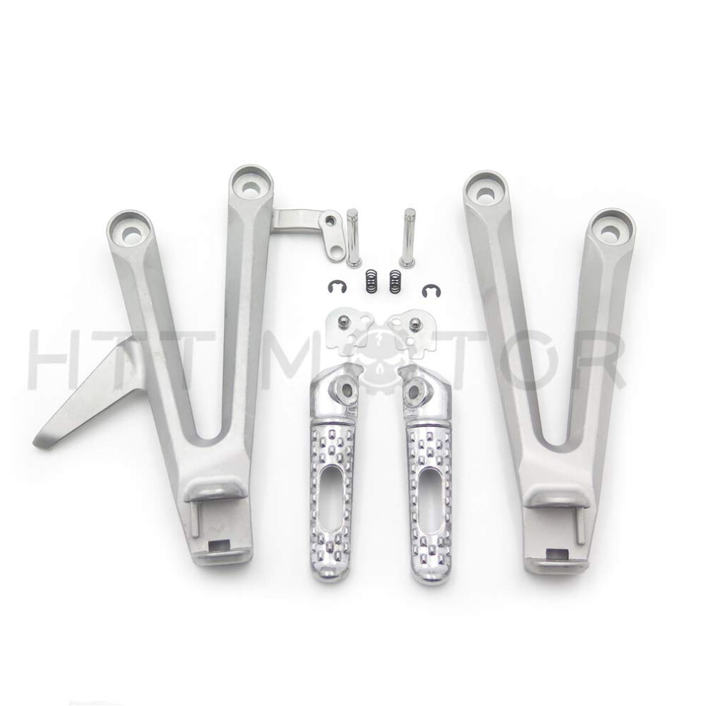 Mt390015 Rear Passenger Footrest Foot Peg Bracket Compatible With Cbr1000rr 2004 2005 2006 2007 Silver 477169089120