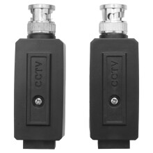 Coppia di ricetrasmettitori video balun attivi UTP Cat5 con cavo coassiale BNC RJ45 per telecamera CCTV