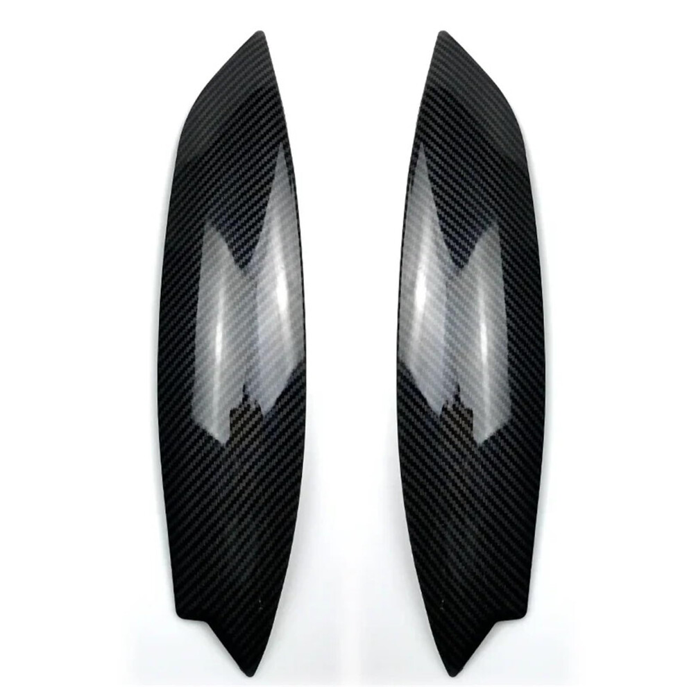 Headlight Eyelid Eyebrow Cover Trim Carbon Fiber Compatible With Vw Golf 5 Gti R32 Mk5 0507(Carbon Fiber) 477169089328