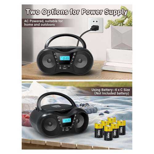 CD-Player Bluetooth-CD-Player AM/FM-Radio-Stereo-Player (EU) 1