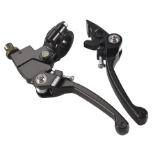 Kupplungs- und Bremshebel für 22-mm-Lenker von TTR-Dirtbikes, Schwarz