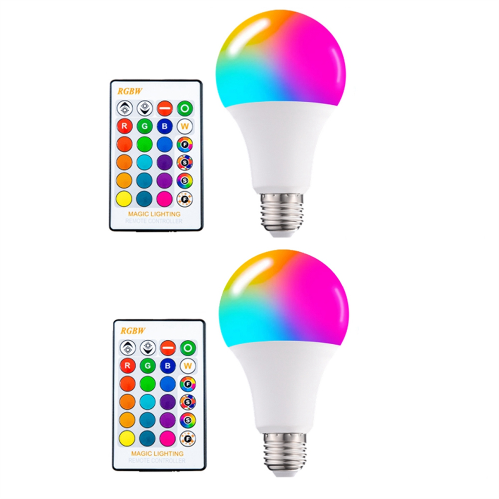Color Changing Light Bulb with Remote 16 Color Multicolor-image-OPC-PHZ8NWM-NEW