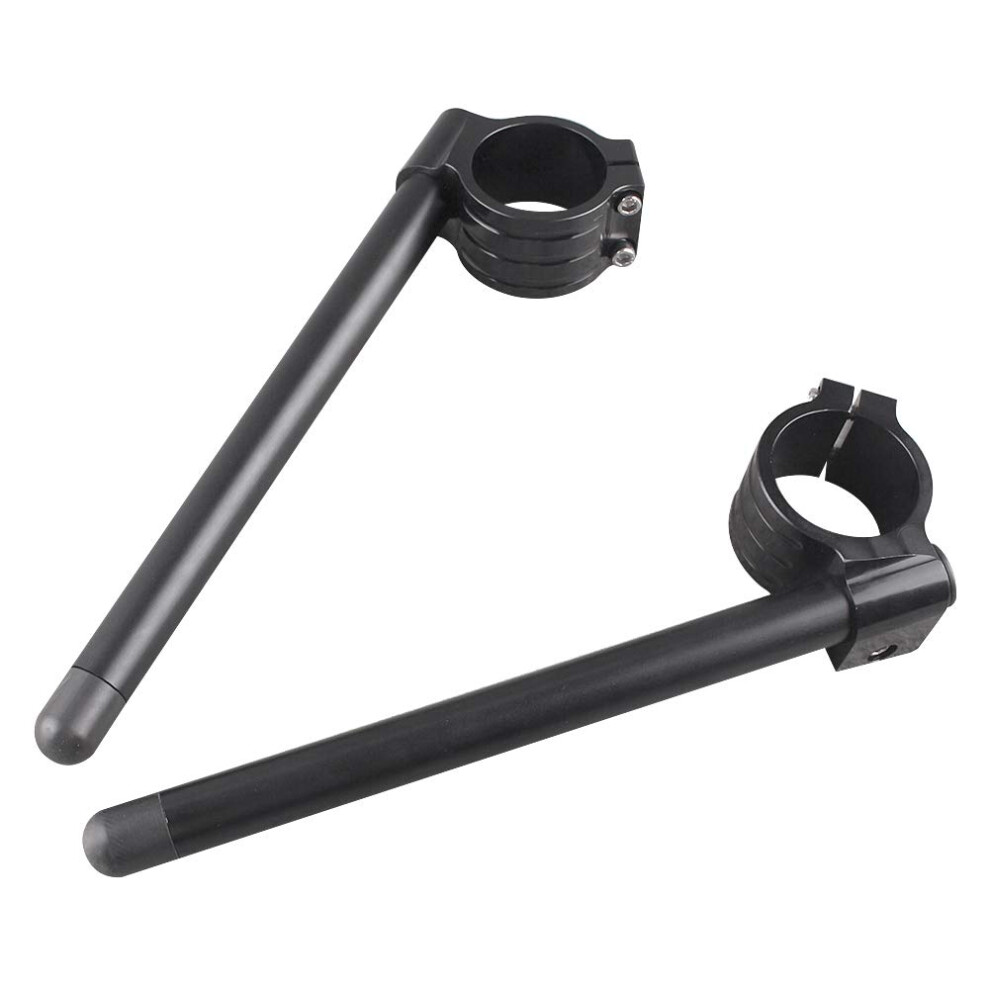 50Mm Clip On Handlebars Fork Tube Set For Aprilia For Suzuki For Yamaha For Honda Black 477169089847