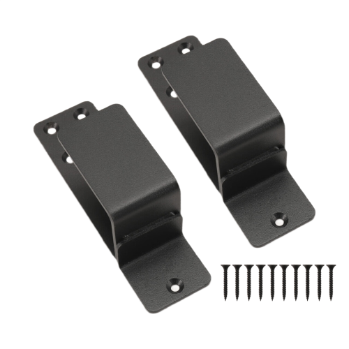 Door Brackets,2 Pack Drop Open Bar Holder for Home Security