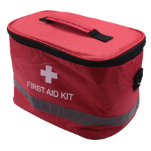 Emergency Survival Package Red Nylon Symbol Crossbody Bag